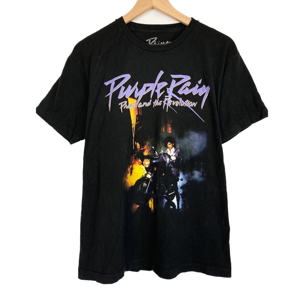 Urban Outfitters Prince Purple Rain 80s Oversized Graphic Cotton Tee, Black - L - Picture 1 of 5